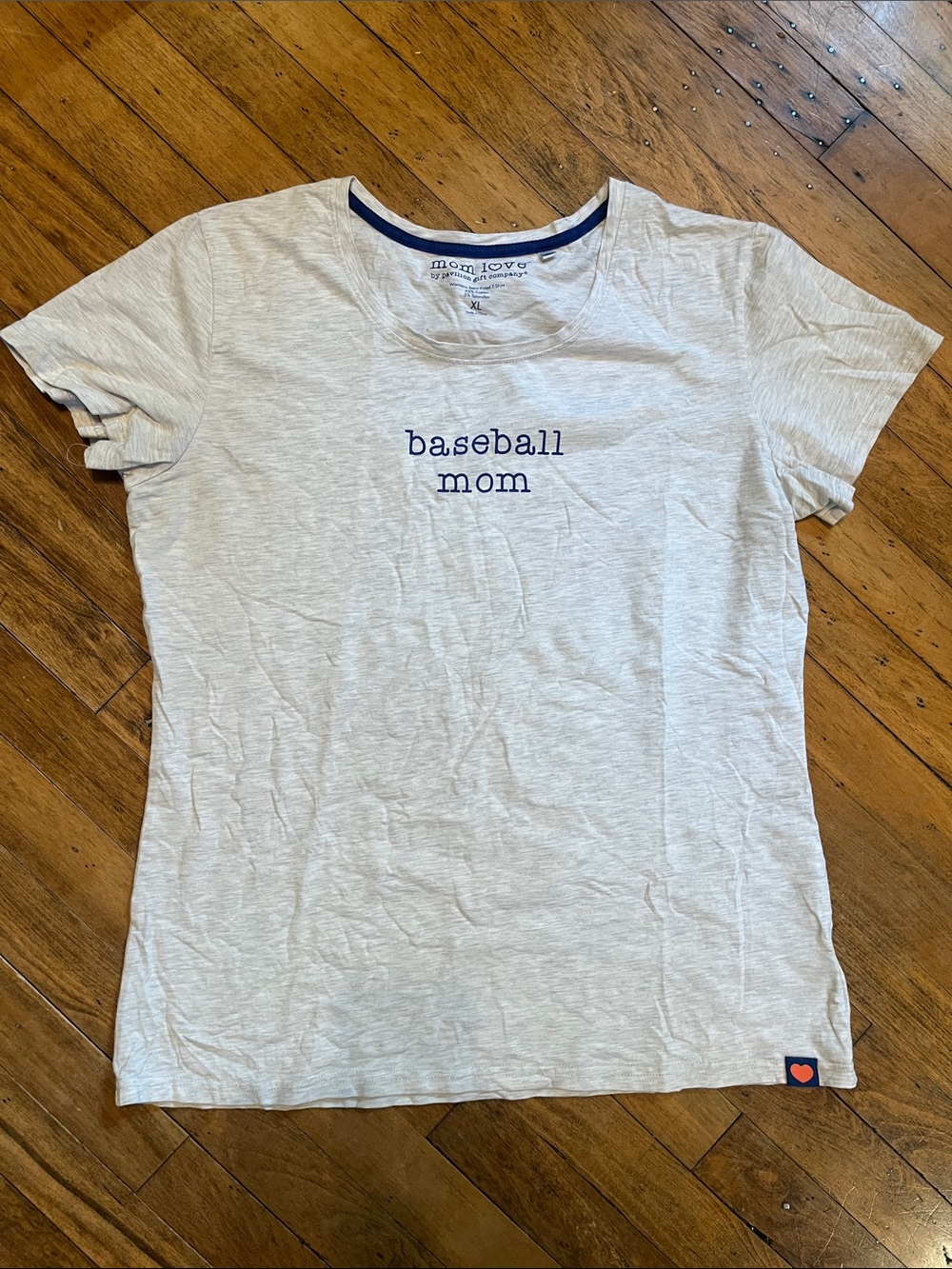 Mom Love "baseball mom" Graphic Tee - Light Heather